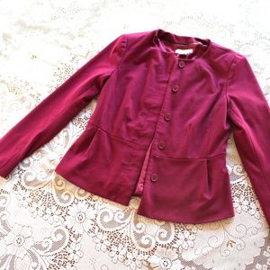 Purple Blazer with Shoulder Pads